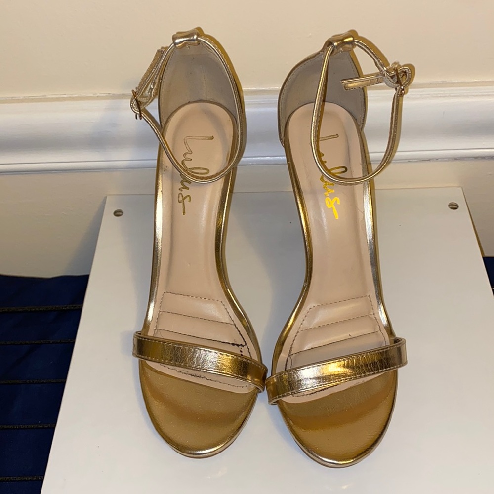 LuLus Gold Heels